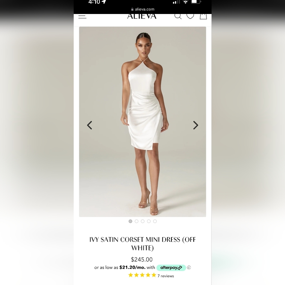 Satin corset dress